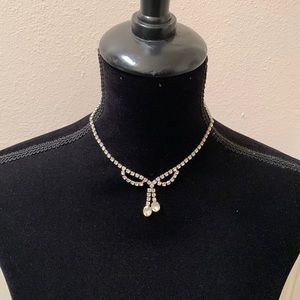 Vintage Rhinestone Choker Necklace